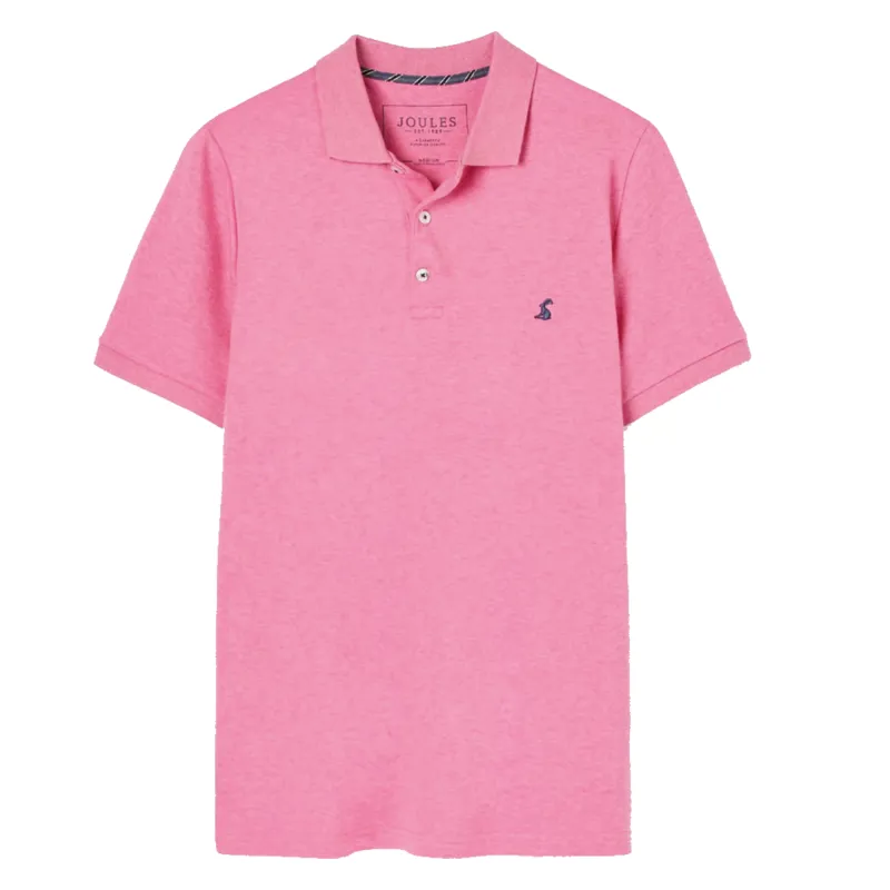 Joules Mainsail Soft Touch Polo - Pink Marl
